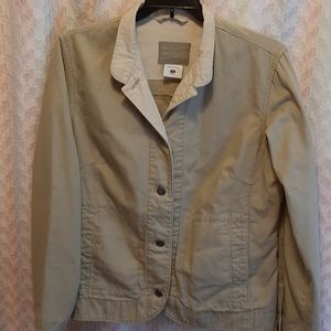 Columbia Lightweight Khaki Neutral Granola Gorpcore 100% Cotton Jacket